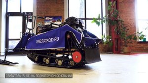 Бурлак-М Опти-R - мотобуксировщик с лыжным модулем в комплекте // доступный аналог миниснегохода