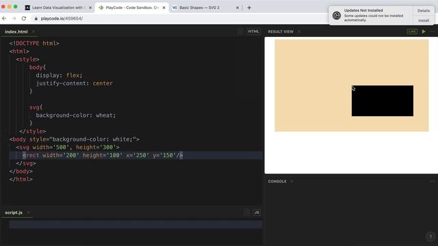 11 - Display Shapes with SVG - Data Visualization with D3 - freeCodeCamp Tutorial смотреть онлайн