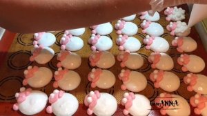 Как сделать мордашки из маршмеллоу, овечки. How to make marshmallow sheep.