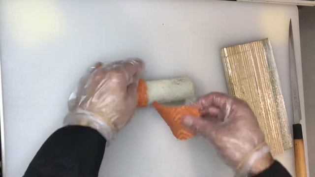 Ролл Филадельфия Гриль с Манго, в домашних условиях!