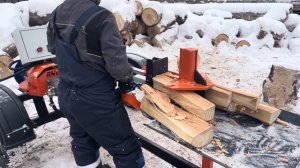 Гидравлический дровокол на электродвигателе