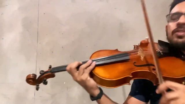 Arpejo de Do C 3 oitavas na viola de arco