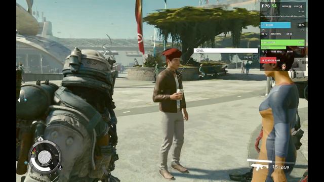 Starfield - Legion 5 Pro RTX 3070 Ti - 12700H - Gameplay 1600p FSR 2 Presets