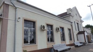 Гусев. Привокзальная площадь и станция. Калининградская область