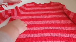 Экспресс МК/Полосатый джемпер спицами/Вязание полосатика