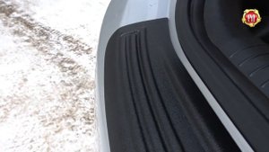 Накладка на задний бампер KIA Rio (хетчбек) (russ-artel.ru)