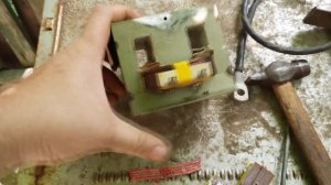 Трансформатор для контактной сварки из микроволновки
