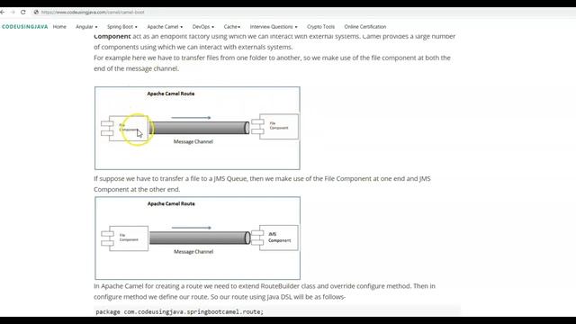 Spring Boot + Apache Camel Hello World Example смотреть онлайн