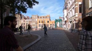 walking through Leiden, The Netherlands