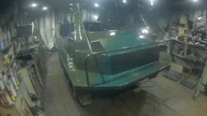 Гусеничный вездеход бродяга. Покраска камуфляж