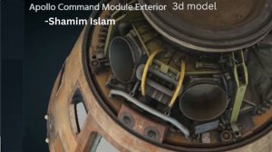 Apollo Command Module 3d View || Shamim Islam