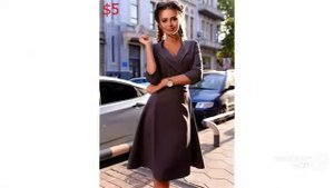 Одежда с AliExpress. Деловая модельная одежда осень зима 2017 платье.
