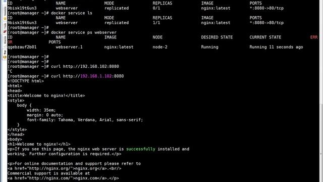 Docker Swarm Create and Manage SWARM Services смотреть онлайн