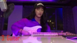 Faouzia playing 5 instruments in just 3 minutes😱| Multi- instrument performance by Faouzia