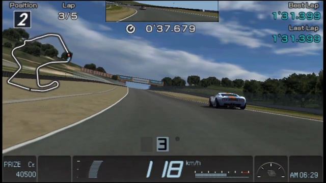 Gran Turismo psp | Mazda raceway|  Chevrolet Corvette '00 | firstperson |PPSSPP gameplay
