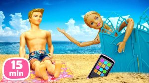 Тойклаб и Барби на пляже — ищем игрушки!  Шоу для детей Тойклаб