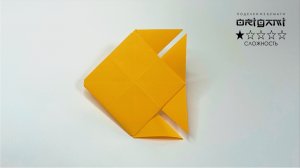 Оригами Рыбка из листа бумаги. Подробный видео урок для детей. ★☆☆☆☆