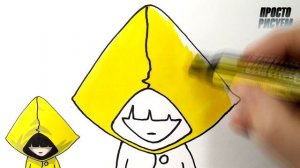 Как нарисовать ШЕСТУЮ из игры МАЛЕНЬКИЕ КОШМАРЫ