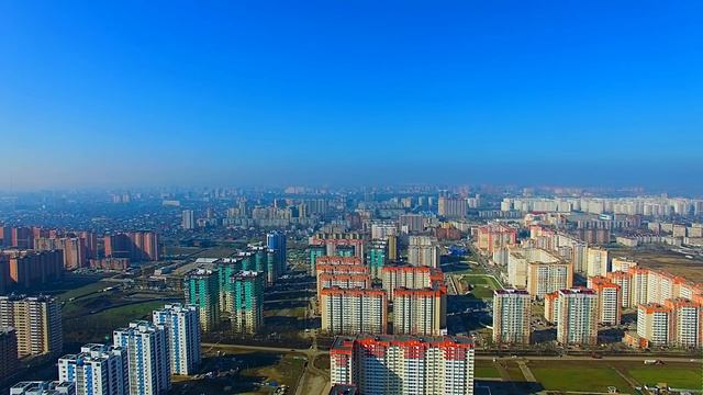Краснодар с высоты птичьего полета / день ночь / Krasnodar city