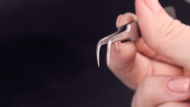 Пинцет для наращивания ресниц TimBale ZD-19 смотреть онлайн