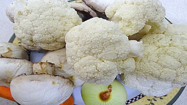 Цветная капуста с гибами