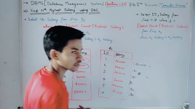 Lec-20: Find Nth highest salary is SQL by rsp sir #dbms #sql #bsc #computerscience by #rsp