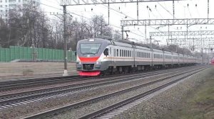 Электропоезд ЭП2Д-0207 (ЦППК) пригородный поезд №6536 Москва - Ипподром.