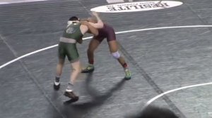 Luis Gonzalez, Don Bosco Prep, defeats Nick Farro, Delbarton, 7-6, 120lb quarterfinals