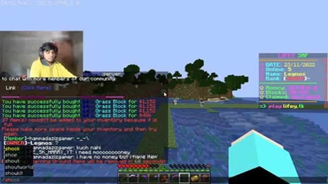 LIFEY NETWORK 24/7 Public Server JAVA + PE Playing with Subs || MINECRAFT JAVA || LEGNOS IS LIVE смотреть онлайн