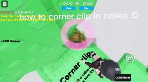 how to corner clip in roblox :D #shorts