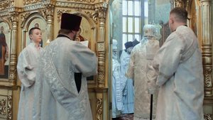 Крещение младенца Александра Куманец.