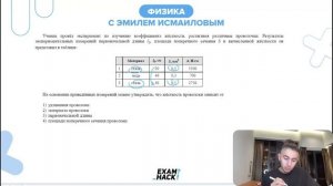 Ученик провёл эксперимент по изучению коэффициента жёсткости, растягивая различные - №26785