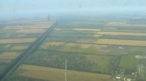 Заходы на посадку из кабины Ту-154.