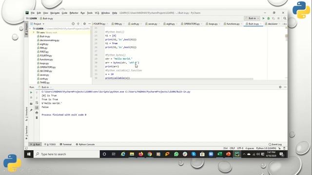 Built in Functions in Python