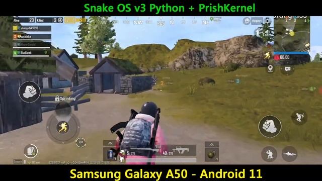 PUBG Gaming on Galaxy A50 Android 11 with Snake OS v3 Python + Prish Kernel смотреть онлайн