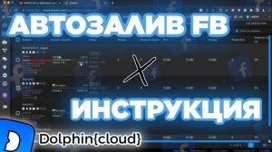 МАССОВЫЙ АВТОЗАЛИВ ОТ ДОЛФИН ДЛЯ FB: полный обзор Dolphin Cloud / арбитраж с фб через автозалив (бм)