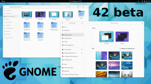 Gnome 42 beta - первый взгляд на изменения в окружении рабочего стола