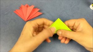 Как сделать гвоздику оригами из бумаги | Origami carnation