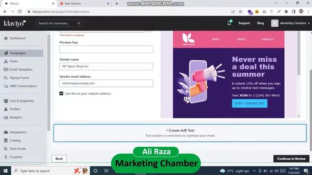 UTM Tracking in Klaviyo | 2 Ways to add UTM Tracking Links | Marketing Chamber |Ali Raza |In Englis