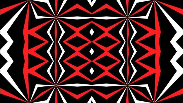 Футаж HD. Зацикленный, красный орнамент в этническом стиле. Черный фон смотреть онлайн