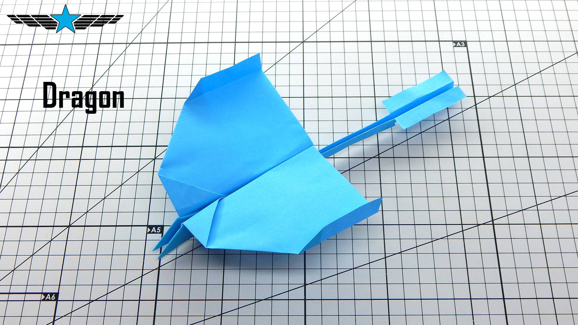 Как сделать самолет-дракон из бумаги — Урок оригами смотреть онлайн