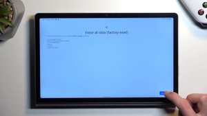 How to Factory Reset the LENOVO Yoga Tab 11 Tablet via Settings - Hard Reset - Erase All Data