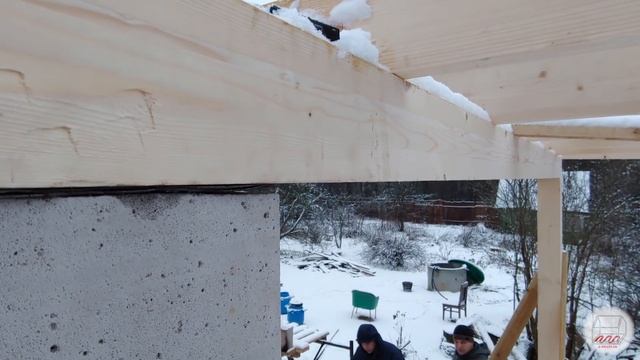 Мауэрлат на газобетон - 2 доски прямо на газоблок