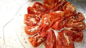 Супер вкусные,вяленые помидоры в микроволновке.