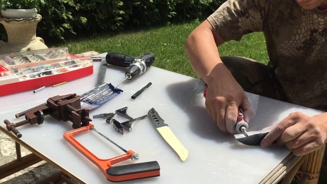 ДЕЛАЮ КАСТОМНЫЙ НОЖ "ЯПОНСКИЙ ТАНТО" смотреть онлайн