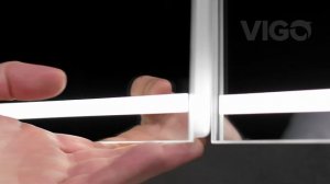 Зеркальный шкаф с LED подсветкой Geometry 800