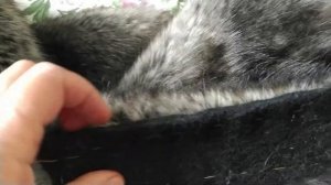 Шьем карман прорезной с листочкой на мужской шубе из искусственного меха