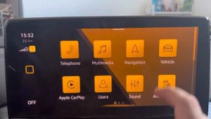 Volkswagen ID4, меню бортового компьютера.