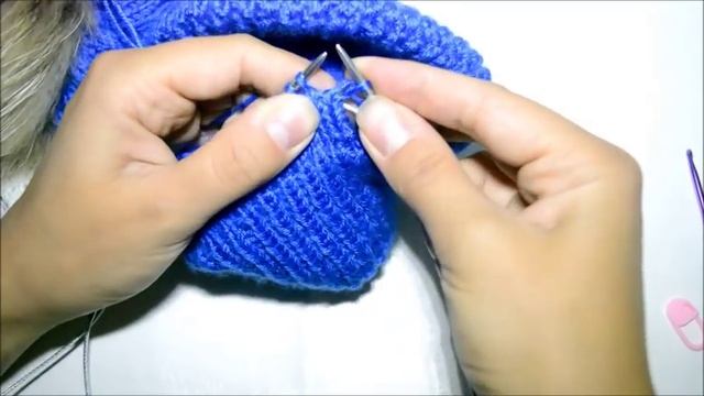 #шапкаспицами ЧАСТЬ 2 Вяжем вместе детскую шапку , с двойными ушками , с вязаным подкладом.