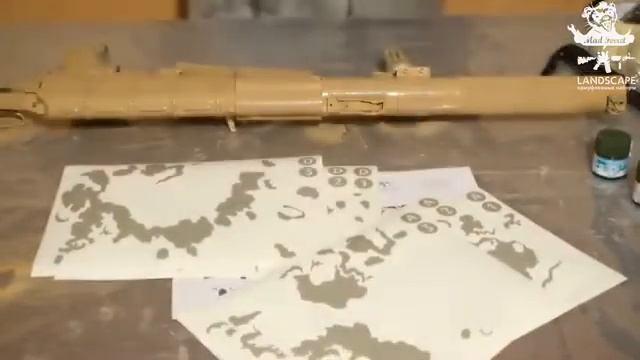 Покраска оружия в камуфляж Russian Partizan SS leto camo. смотреть онлайн